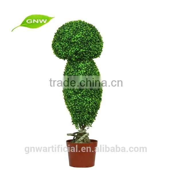 GNW BOX1040 China Supplier Artificial Topiary Ball Tree UV Plastice Leaves 1.5m high