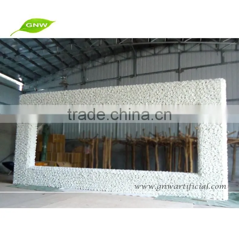 GNW 20ft wedding backdrops flower arch for sale with silk rose flowers wedding decoration
