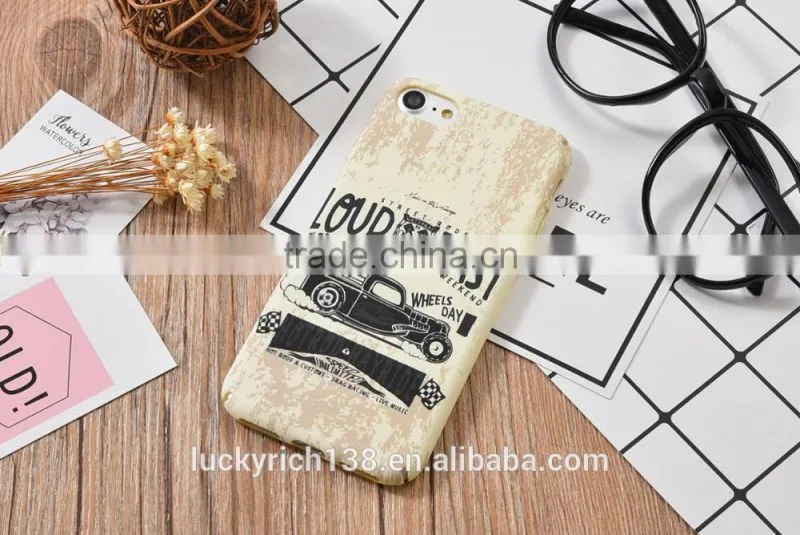 Retro motorcycle & car polish luminous PC phone case for iPhone 5G/6G