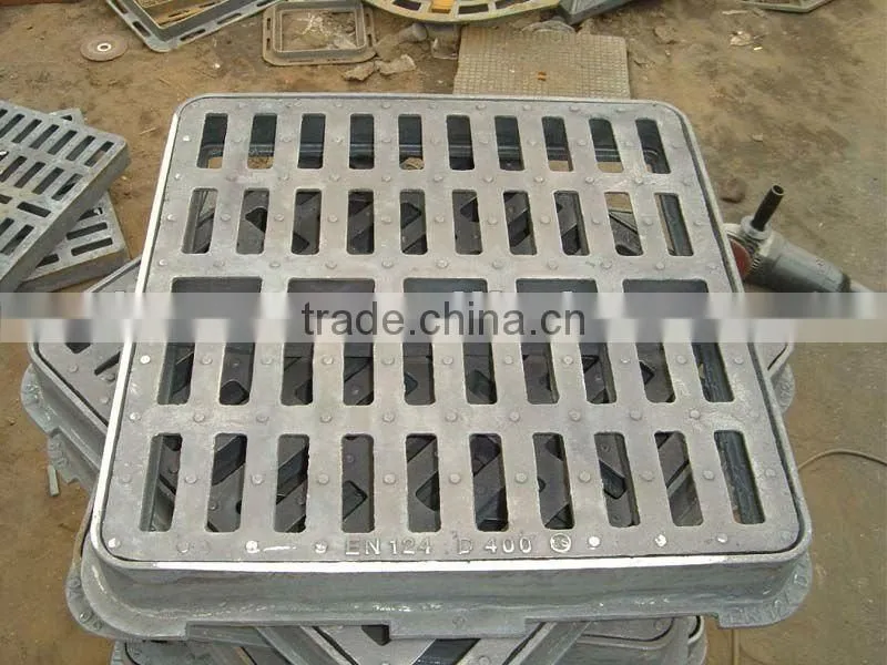 EN124 ductile and grey iron casting sewer trench drain grates