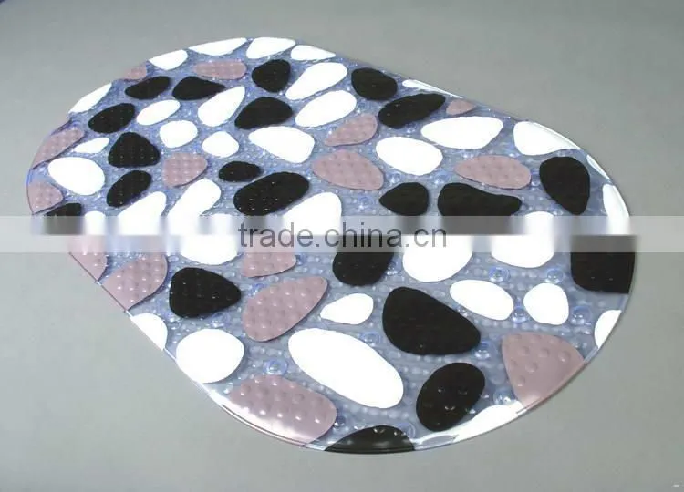 Customized density antique pvc anti slip bubble bath mat