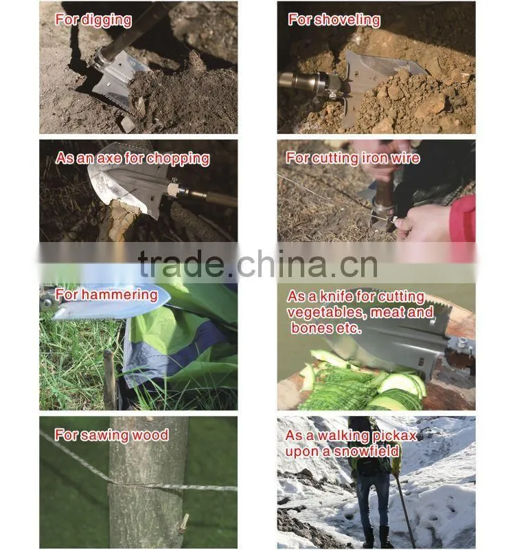 Patented Outdoor Camping Gear Survival Kit Outdoor Multifunction Shovel