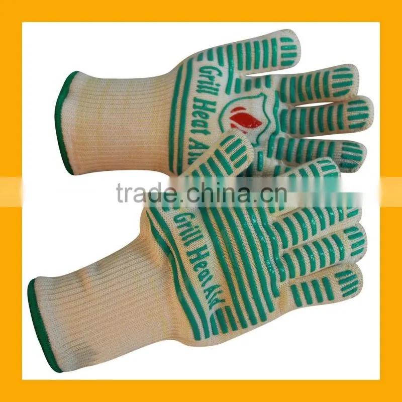 Premium Ofenhandschuhe (2er Set) bis zu 500C - Kuhler und angenehmer Schutz vor Hitze - EN407 beglaubigte Grillhandschuhe