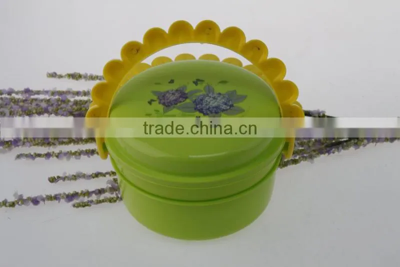 Sunflower Shaped Lunch Box With Prinitng And handle For Children
