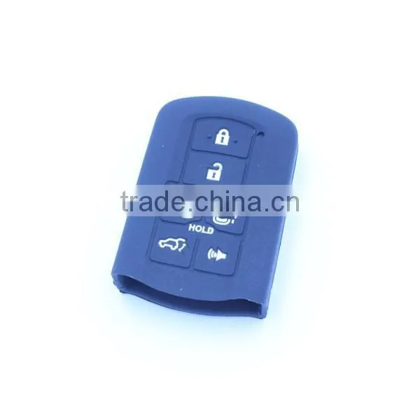 7 buttons silicone car key case, key jackets for toyota. silicone car key cover