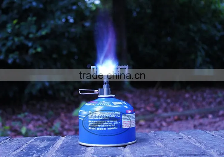 Ultralight Mini Titanium Camping Gas Stove Butane Burner for Backpacking