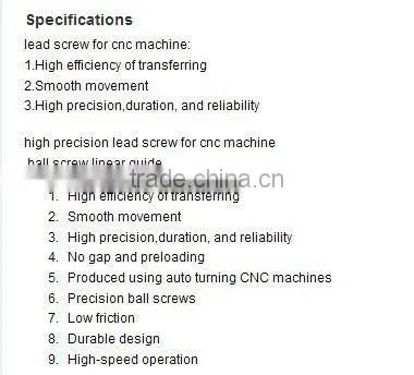 lead screw for CNC machine