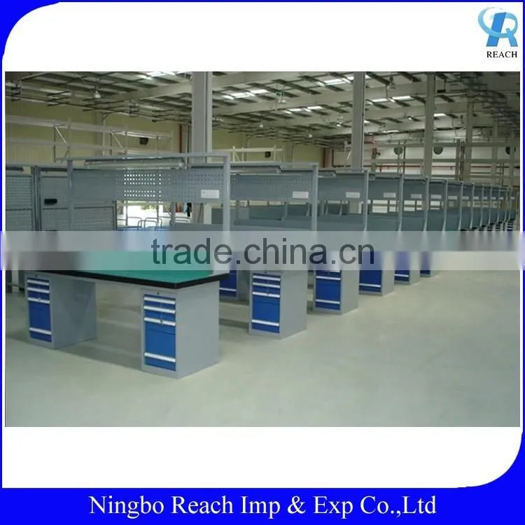 Heavy Duty Antistatic Steel Workbench / Work Table for factories