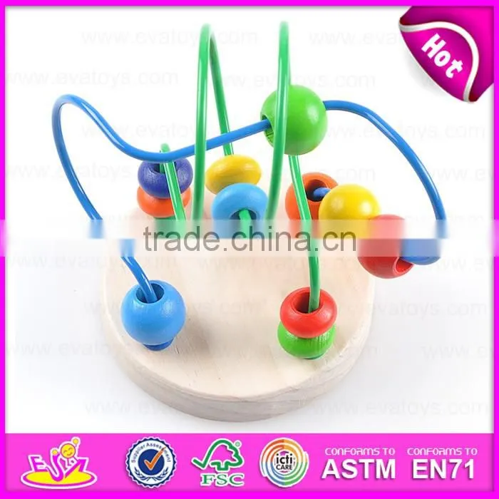 2016 hottest baby wooden beads toy W11B097