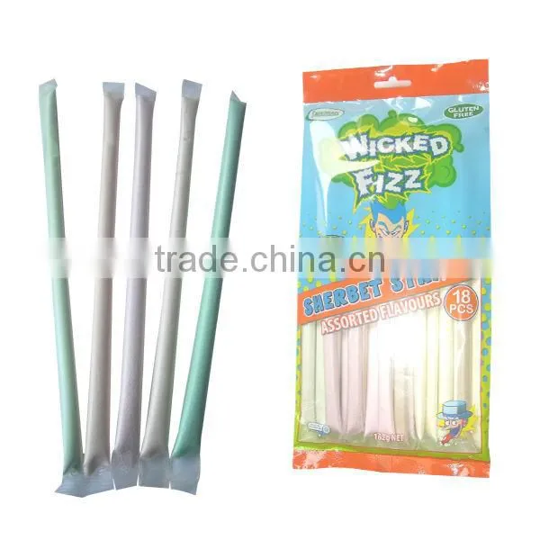Assorted Flavours Sherbet Straws