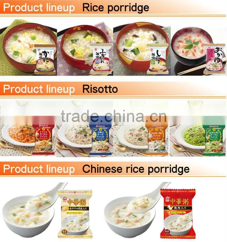 Delicious and Healthy porridge freeze dried for lightweight , small lot order available