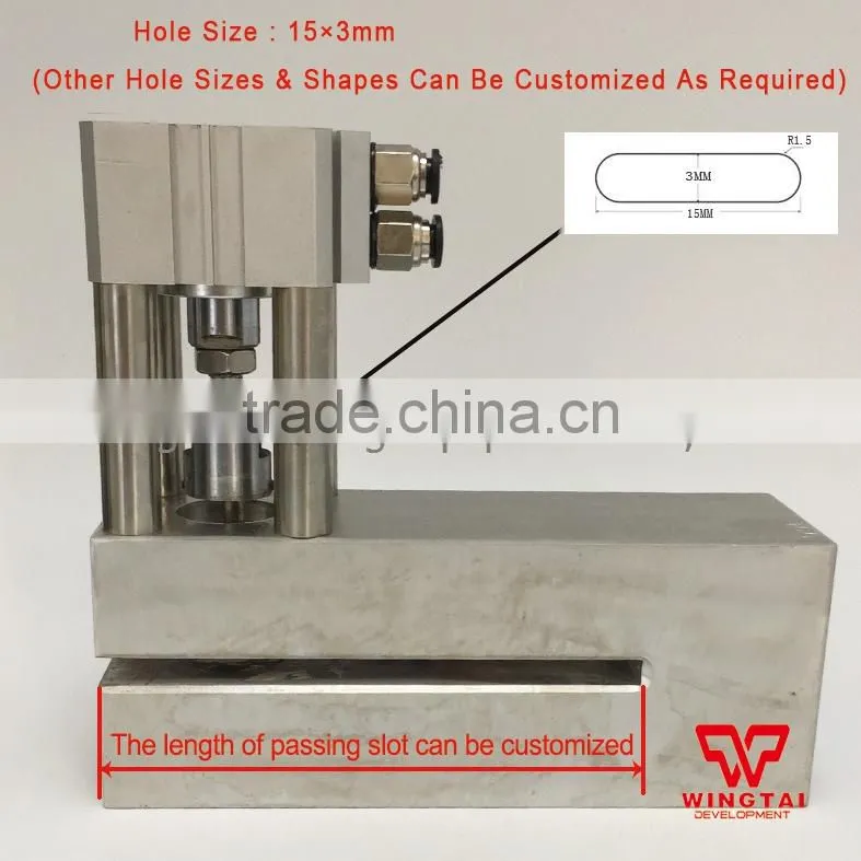 Pneumatic Portable Hole Punch machine For Plastic Bag Small Straight Hole