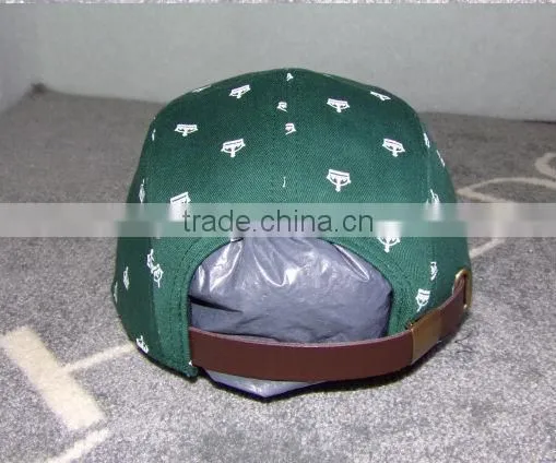 OEM Custom Wholesale 5 Panel Hat/Cap Print Pattern 5 Panel Adjustable Hat/Cap Fashion Design