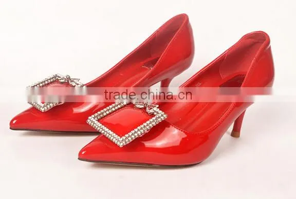 GZY Classics PU Heel Ladies Working Dress Women Shoes 1 Pair
