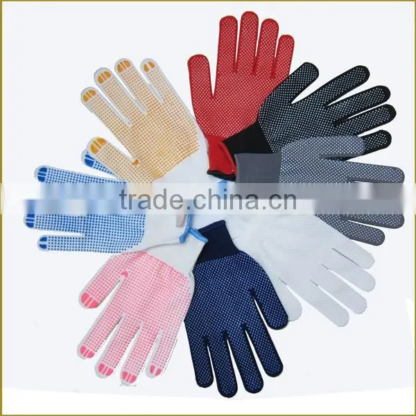 Rough yarn cotton knitted Labour working gloves