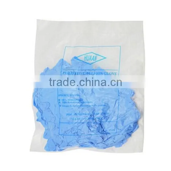 Soft Blue Nitrile Glove With Rubber Lining