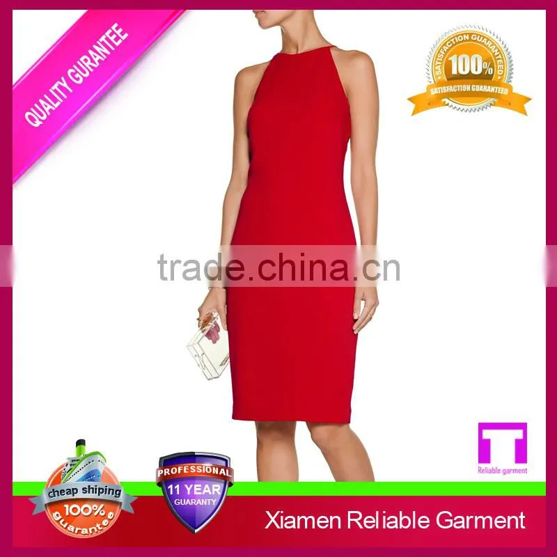 fashion woman dress, long spaghetti strap layered pleated dress