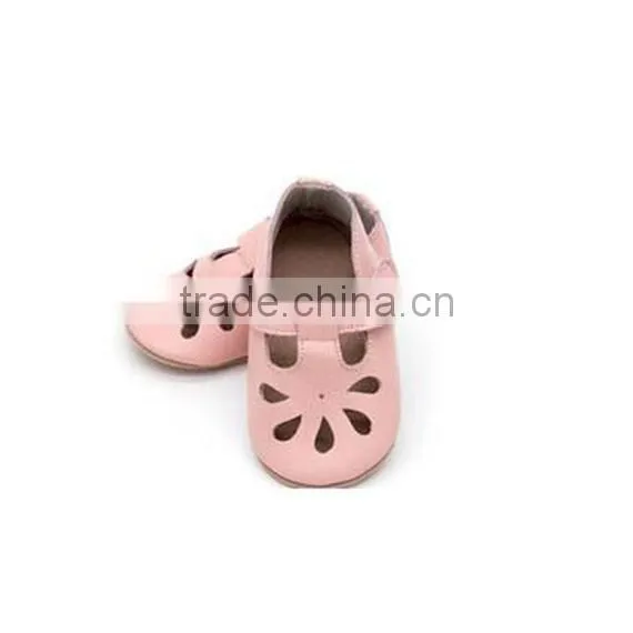 New arrival 2017 hole leather cute kids dress shoes