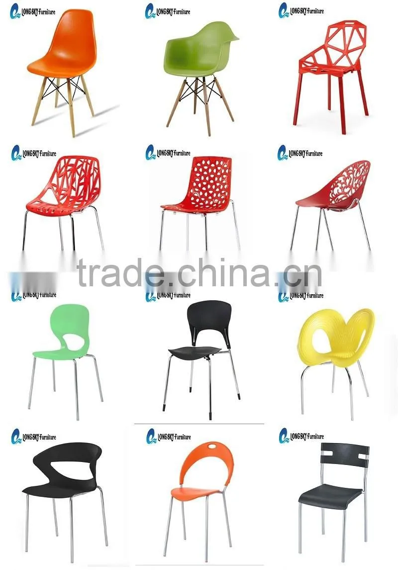 LS-4001A Modern Dining Room Furniture Cheap ABS Plastic Chair Replica Eiffel Chair