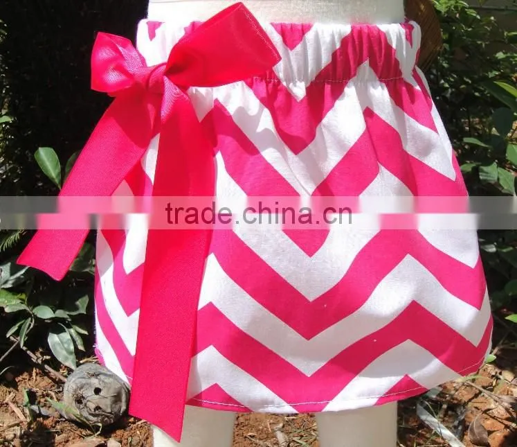 2014 Latest baby chevron petti dress wrapped petti skirts with polka dot stripes party petti skirt for baby girls short skirts