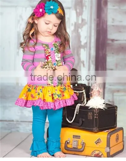 giggle moon remake lace elegant floral outfits Summer 2015Girls Cotton vintage Easter girl outfit for girl outfit