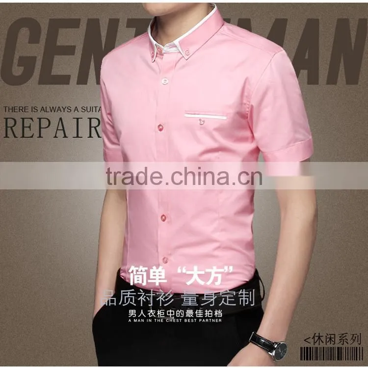 2015 hot sale fashion style shirts design for men