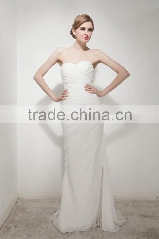Mermaid Sweetheart Court Train Lace Wedding Dress AS30702