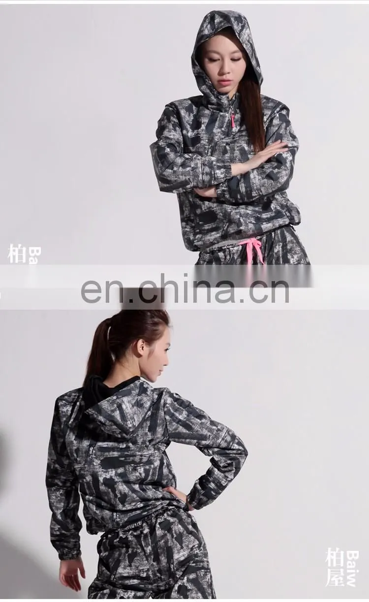 116171003 Long Sleeve Flower Color Sauna Top