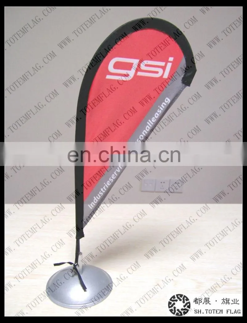 Cheap Custom Pennant Flags with Mini Table Flag Stand