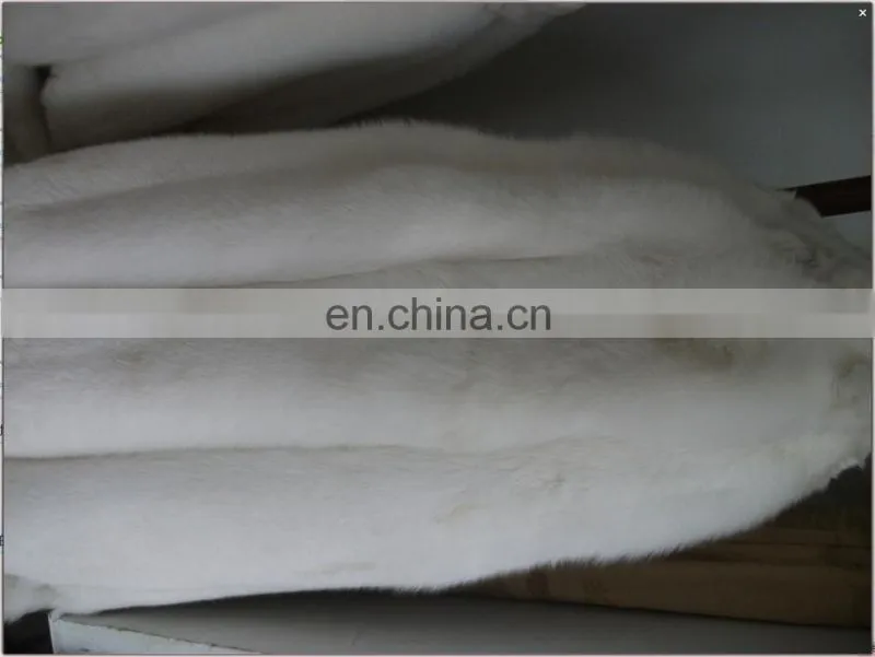 Soft and Smooth High quality White fox fur skin/white fox fur raw skins