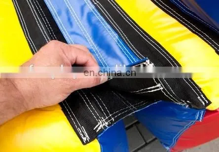 Inflatable obstacle with bounce jumping & water slide, inflatable obstacle courses for sale