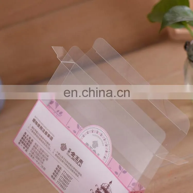 Wholesale Custom Made Recycled PVC plastic cosmetics packing box, small ornaments plastic box printing