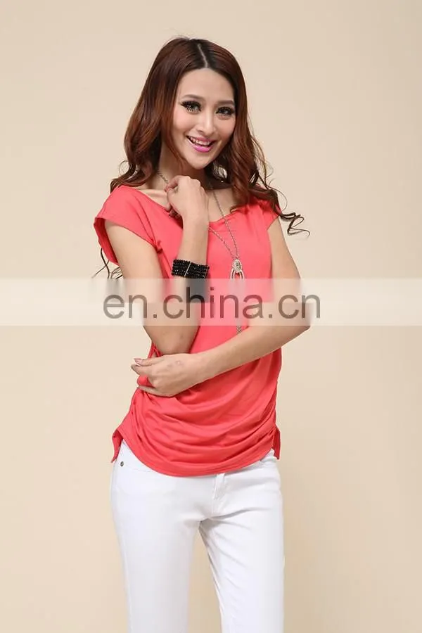 Trade assurance Yihao fashion leisure t-shirts wholesale 2015 women long t-shirts