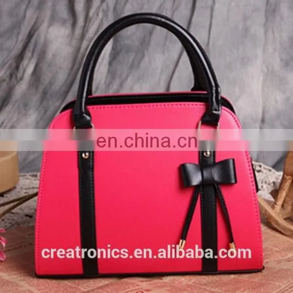 CR high quality control system wholesale designer elegance women bag bowknot shell bag rose red fashion bag ladies handbag 2016