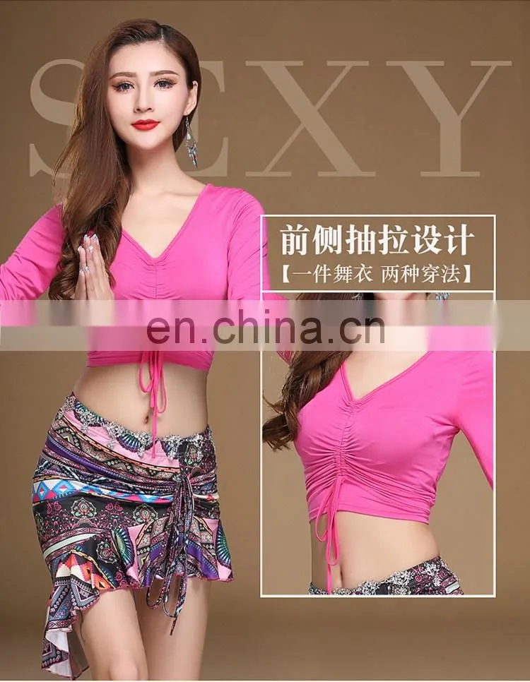 T-5179 Modal printing pattern belly dance costume set