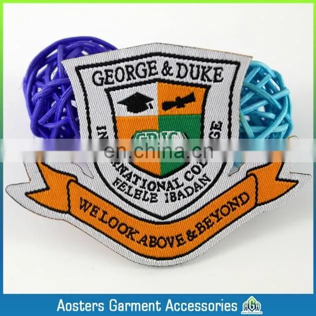 private custom label clothing woven badges