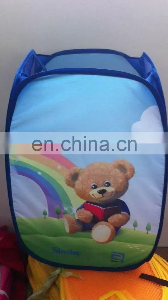 cheap customized foldable polyester laundry basket