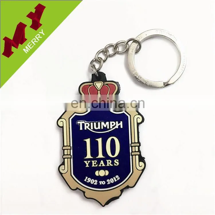 High quality plastic keychain / custom rubber keychain