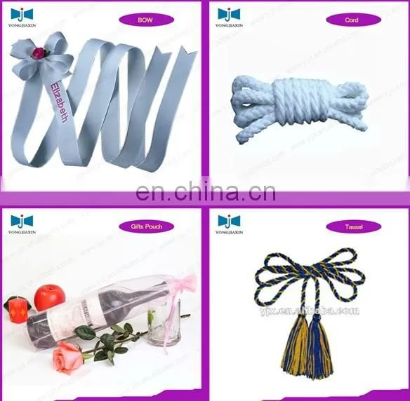 wholesale burlap fabric wine bottle bag