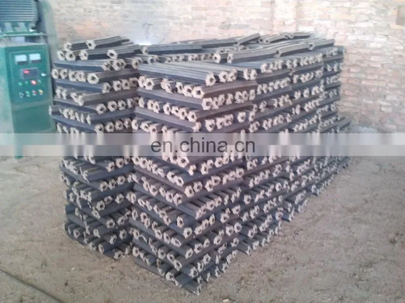 Small type straw charcoal stick making machine rod briquetting machine made in china