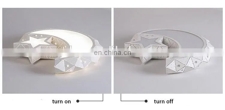 creative ceiling bedroom lights modern simple lights stars moon lights for children room