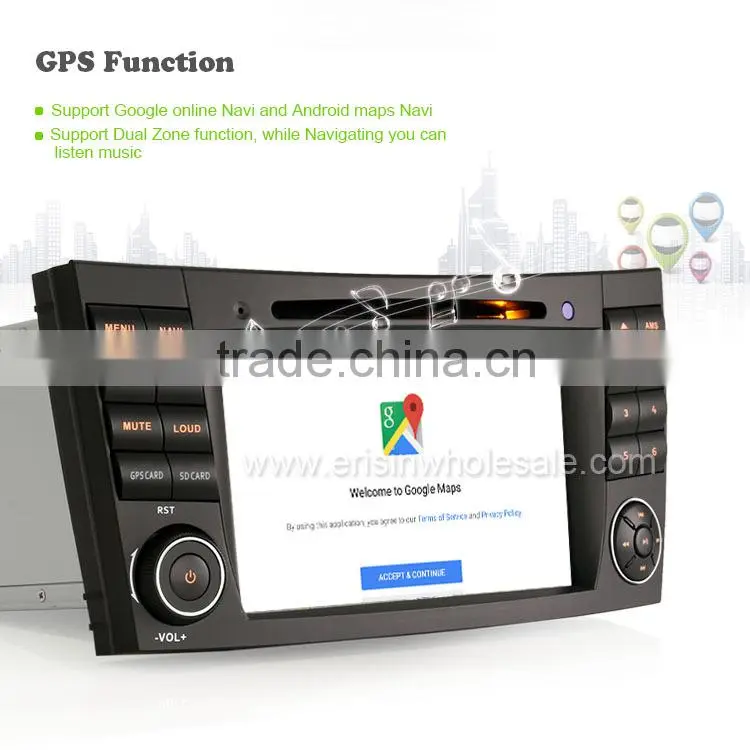 Erisin ES2501B 7" Touch Screen Car Radio with GPS Bluetooth 3G WiFi for Mercedes