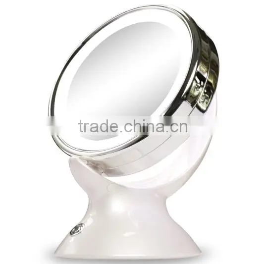 Battery supply Lighted Desktop makeup mirrors