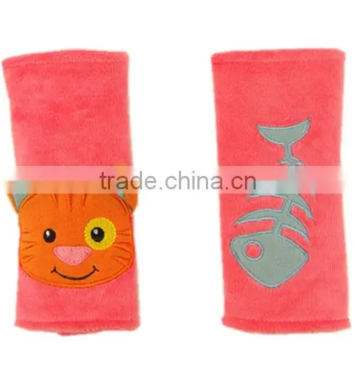 Cat plush seat belt cover pad