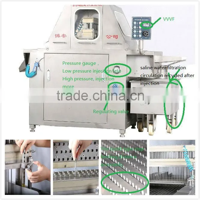 Brine /Saline Injector for beef ,duck ,chicken ,fish and so on