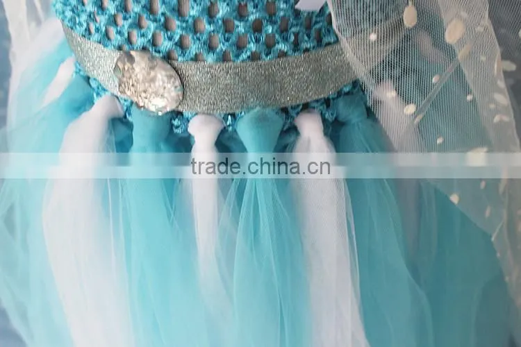 2014 hot selling custom made elsa princess dress costume for party