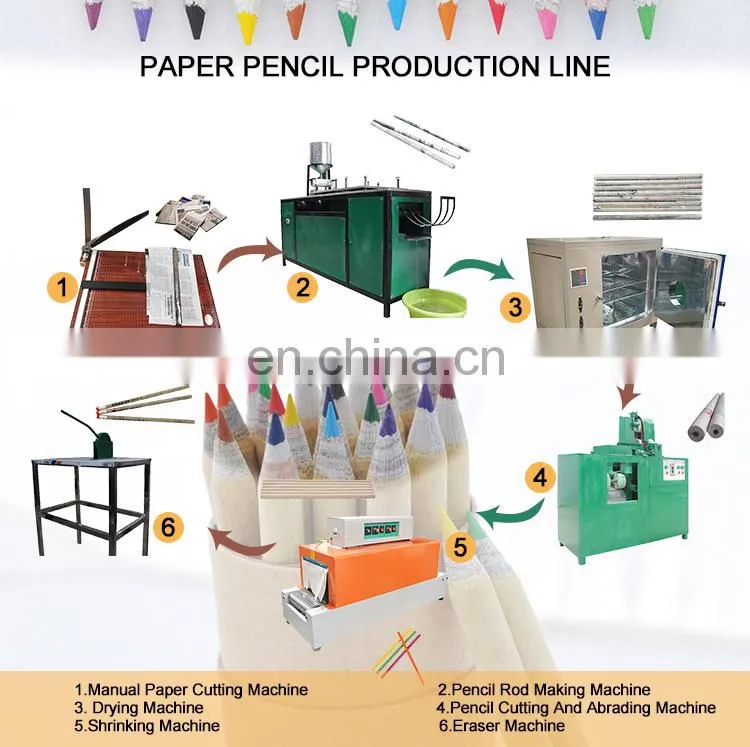 professional provide paper pencil making machine from korean