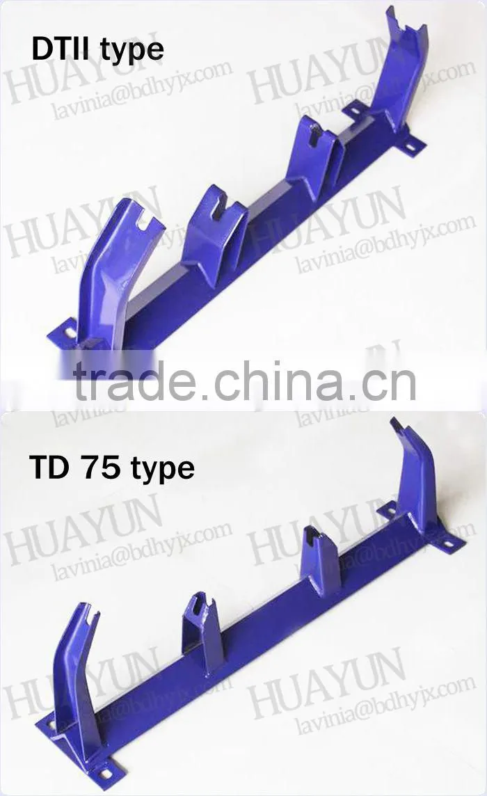 24'' belt width 20 degree metal trough transprot idler bracket of belt conveyor