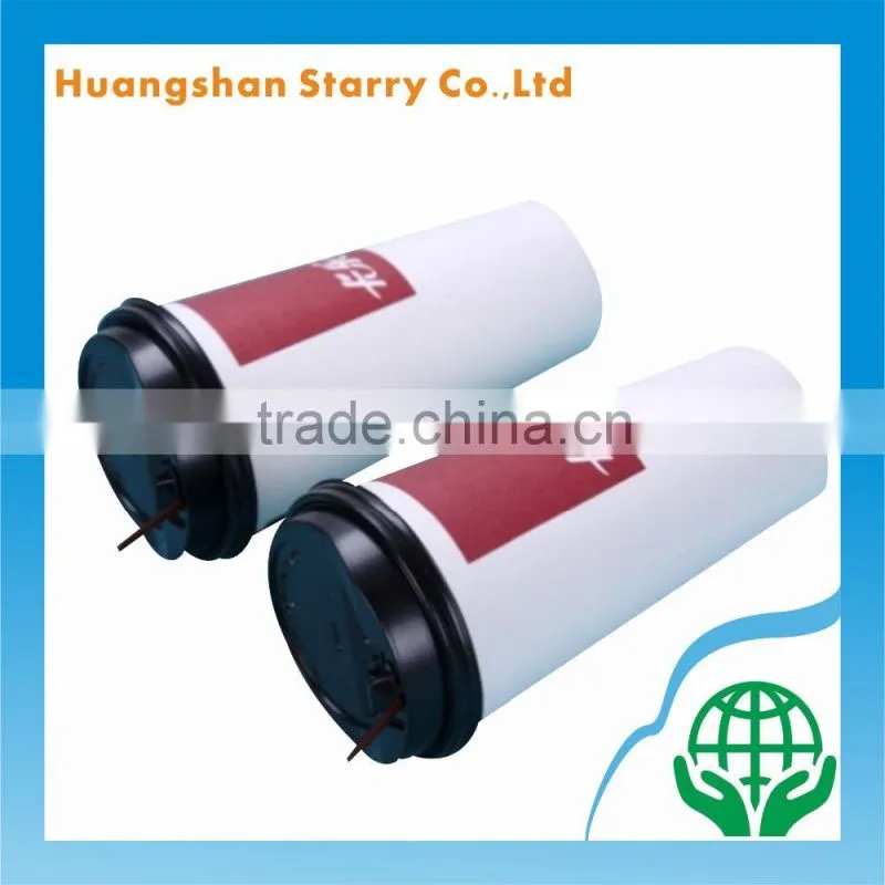 Ripple Wall Design Customized Corrugated Cup with Cover