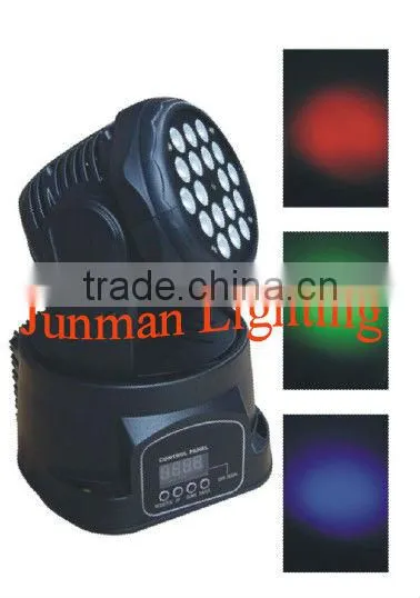18*3W Led Moving Head Wash Light Moving Head Light Disco Stage Light DJ Lighting